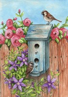 House Sparrow Flag Fine Art Print