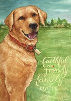 Yellow Lab Friend Fine Art Print