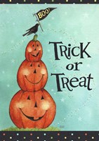 Pumpkin Stack Trick Or Treat New Fine Art Print