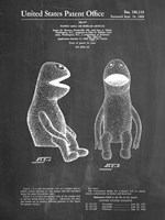 Puppet Doll Patent - Chalkboard Fine Art Print