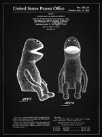 Puppet Doll Patent - Vintage Black Fine Art Print