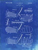 Golf Club Patent - Faded Blueprint Fine Art Print