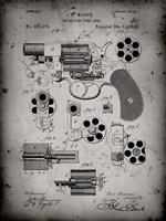 Revolving Fire Arm Patent - Faded Grey Fine Art Print