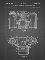 Photographic Camera With Coupled Exposure Meter Patent - Black Grid Fine Art Print