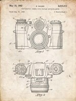 Photographic Camera With Coupled Exposure Meter Patent - Vintage Parchment Fine Art Print