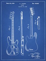 Guitar Patent - Blueprint Fine Art Print