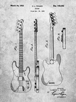 Guitar Patent - Slate Fine Art Print