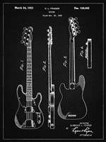 Guitar Patent - Vintage Black Fine Art Print