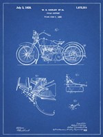 Cycle Support Patent - Blueprint Fine Art Print