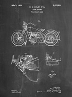 Cycle Support Patent - Chalkboard Fine Art Print