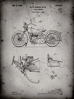 Cycle Support Patent - Faded Grey Fine Art Print