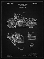 Cycle Support Patent - Vintage Black Fine Art Print
