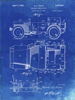Military Vehicle Body Patent - Faded Blueprint Fine Art Print