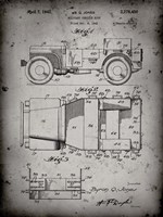 Military Vehicle Body Patent - Faded Grey Fine Art Print
