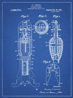 Explosive Missile Patent - Blueprint Fine Art Print