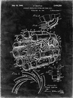 Aircraft Propulsion & Power Unit Patent - Black Grunge Fine Art Print