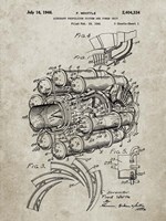 Aircraft Propulsion & Power Unit Patent - Sandstone Fine Art Print