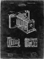 Photographic Camera Patent - Black Grunge Fine Art Print