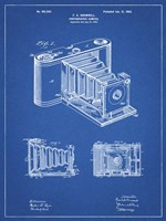 Photographic Camera Patent - Blueprint Fine Art Print