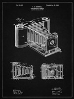 Photographic Camera Patent - Vintage Black Fine Art Print