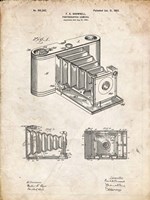 Photographic Camera Patent - Vintage Parchment Fine Art Print