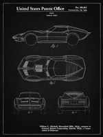 Vehicle Body Patent - Vintage Black Fine Art Print