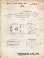 Vehicle Body Patent - Vintage Parchment Fine Art Print