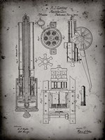 Machine Gun Patent - Faded Grey Fine Art Print