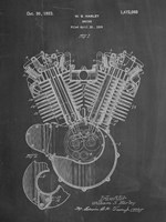 Engine Patent - Chalkboard Fine Art Print