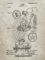 Bicycle Patent - Sandstone Fine Art Print