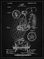 Bicycle Patent - Vintage Black Fine Art Print