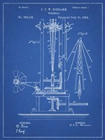 Windmill Patent - Blueprint Fine Art Print