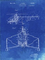 Direct-Lift Aircraft Patent - Faded Blueprint Fine Art Print