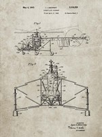 Direct-Lift Aircraft Patent - Sandstone Fine Art Print