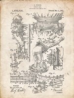 Diver's Suit Patent - Vintage Parchment Fine Art Print