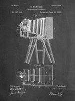 Photographic Camera Patent - Chalkboard Fine Art Print