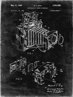 Photographic Camera Accessory Patent - Black Grunge Fine Art Print