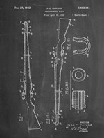 Semi-Automatic Rifle Patent - Chalkboard Fine Art Print