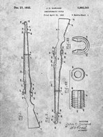 Semi-Automatic Rifle Patent - Slate Fine Art Print