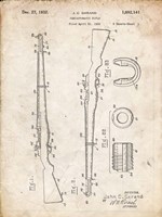 Semi-Automatic Rifle Patent - Vintage Parchment Fine Art Print