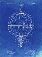 Balloon Patent - Faded Blueprint Fine Art Print