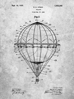 Balloon Patent - Slate Fine Art Print