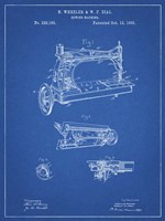 Sewing Machine Patent - Blueprint Fine Art Print