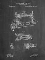 Sewing Machine Patent - Chalkboard Fine Art Print