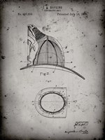 Fireman's Hat Patent - Faded Grey Fine Art Print