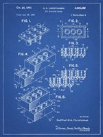 Toy Building Brick Patent - Blueprint Fine Art Print