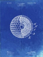 Golf Ball Patent - Faded Blueprint Fine Art Print
