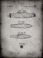 Cigar Patent - Faded Grey Fine Art Print