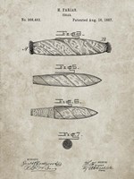 Cigar Patent - Sandstone Fine Art Print