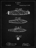 Cigar Patent - Vintage Black Fine Art Print